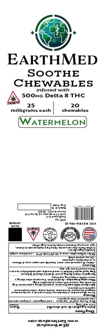 Watermelon Bag (Earthmed Soothe Watermelon Chewables)